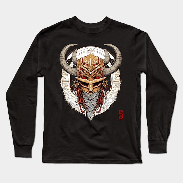 Viking helmet Long Sleeve T-Shirt by siriusreno